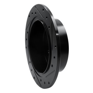 Subaru Crosstrek Brake Rotor (1) - Rear Left - R1 Concepts - Drilled & Slotted - Black - `12-`23